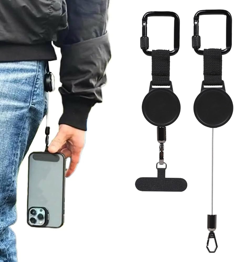 SecureLoop™ Anti-Theft Phone Tether (Retractable & Hidden Patch)