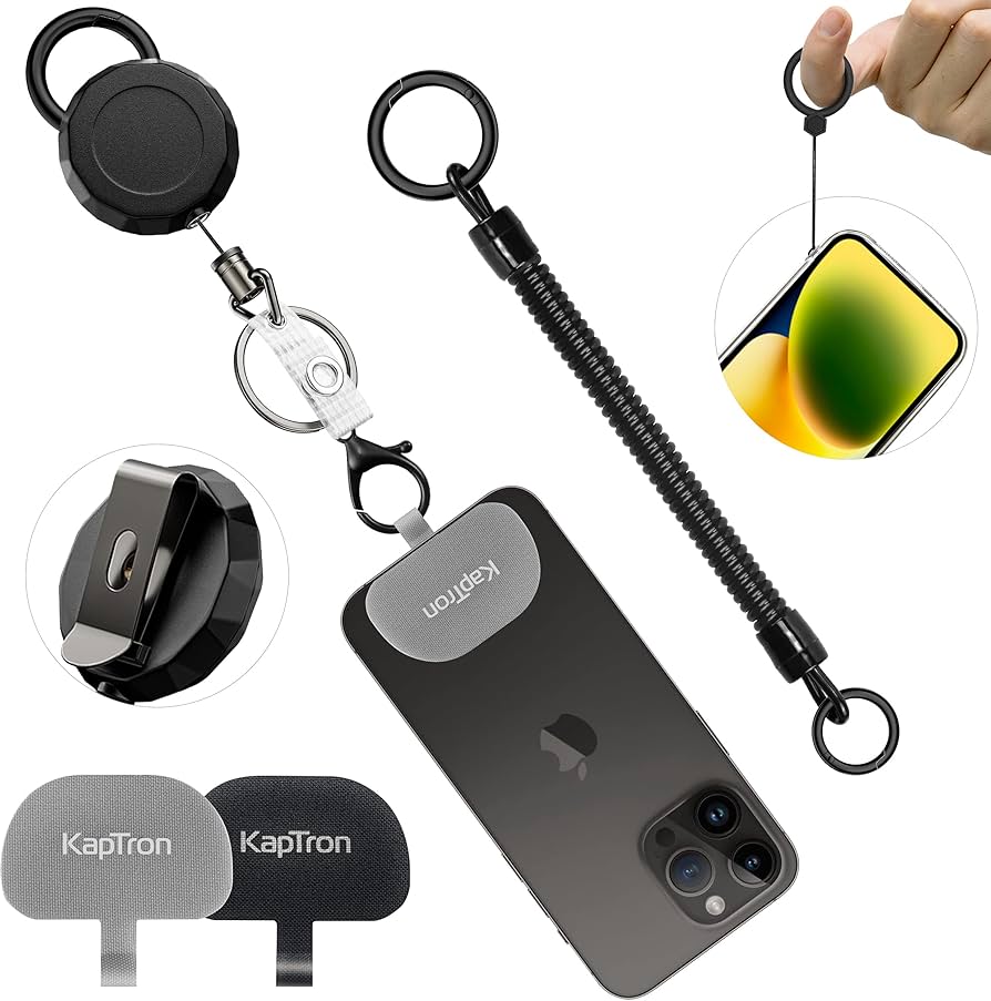 SecureLoop™ Anti-Theft Phone Tether (Retractable & Hidden Patch)
